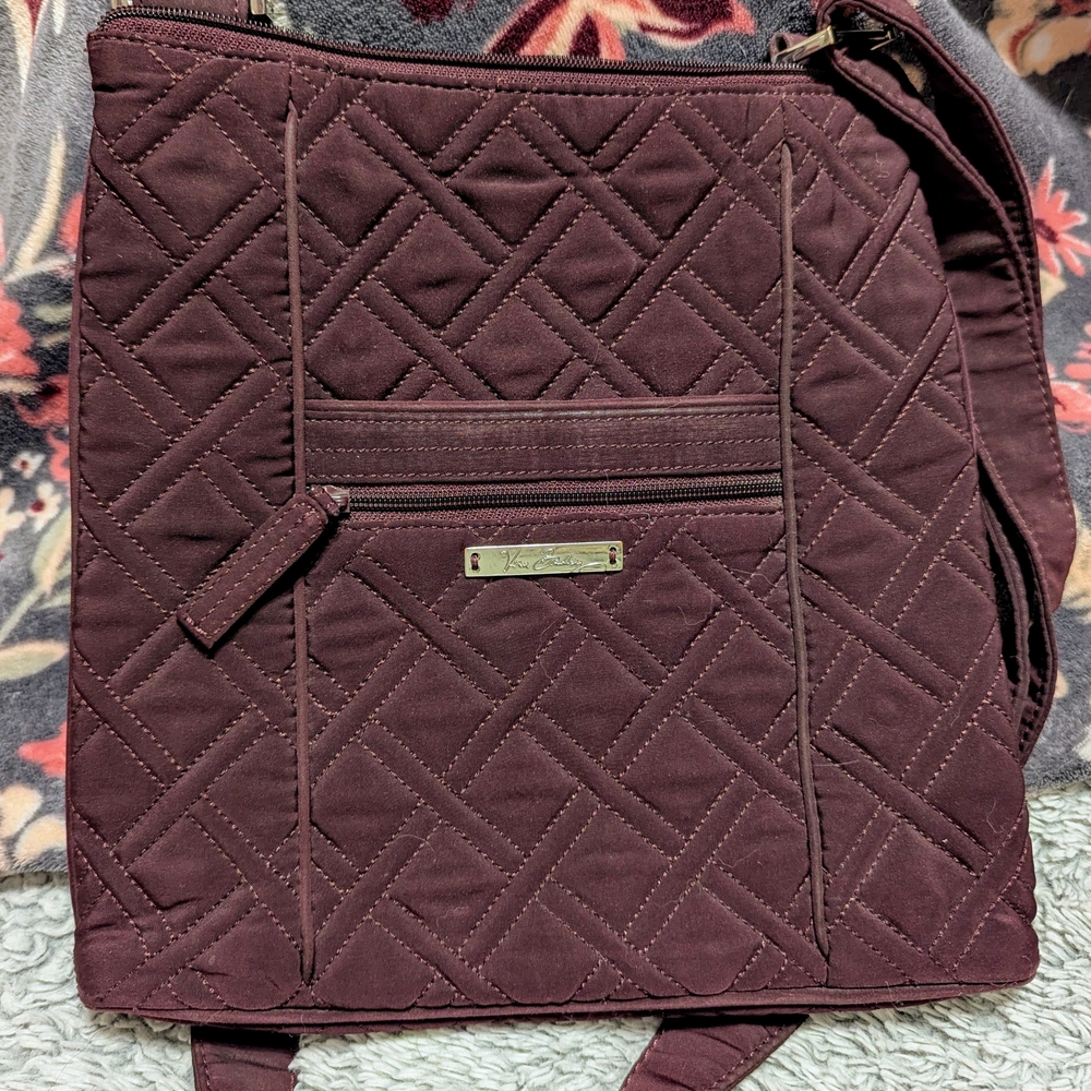 Quilted Burgundy Crossbody Bag
